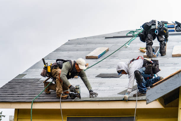 Professional Gutter Installation technician working in Sulphur Springs, IN